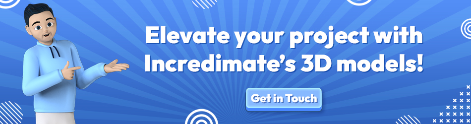 Elevate your project with Incredimate’s 3D models!